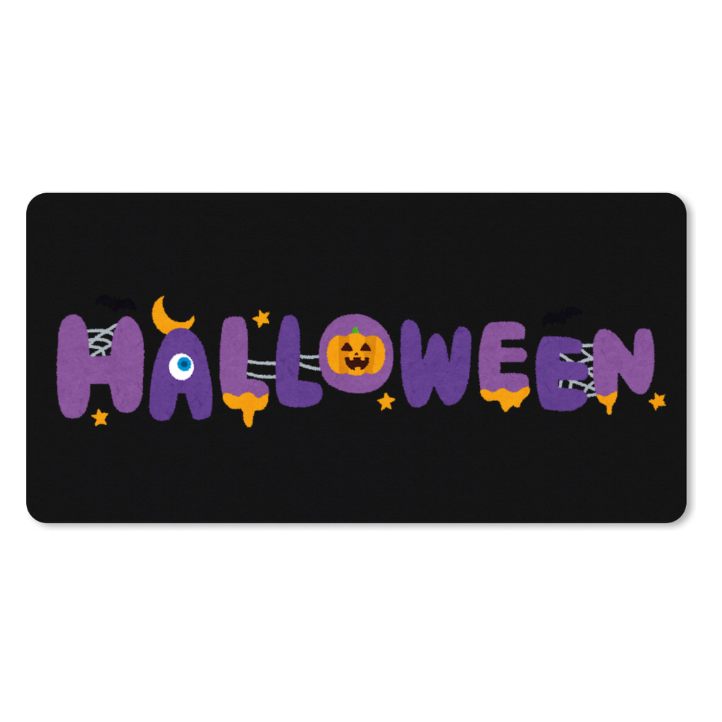 Muismat Halloween Themed Lettering (25 x 21 cm (S), Zwart)