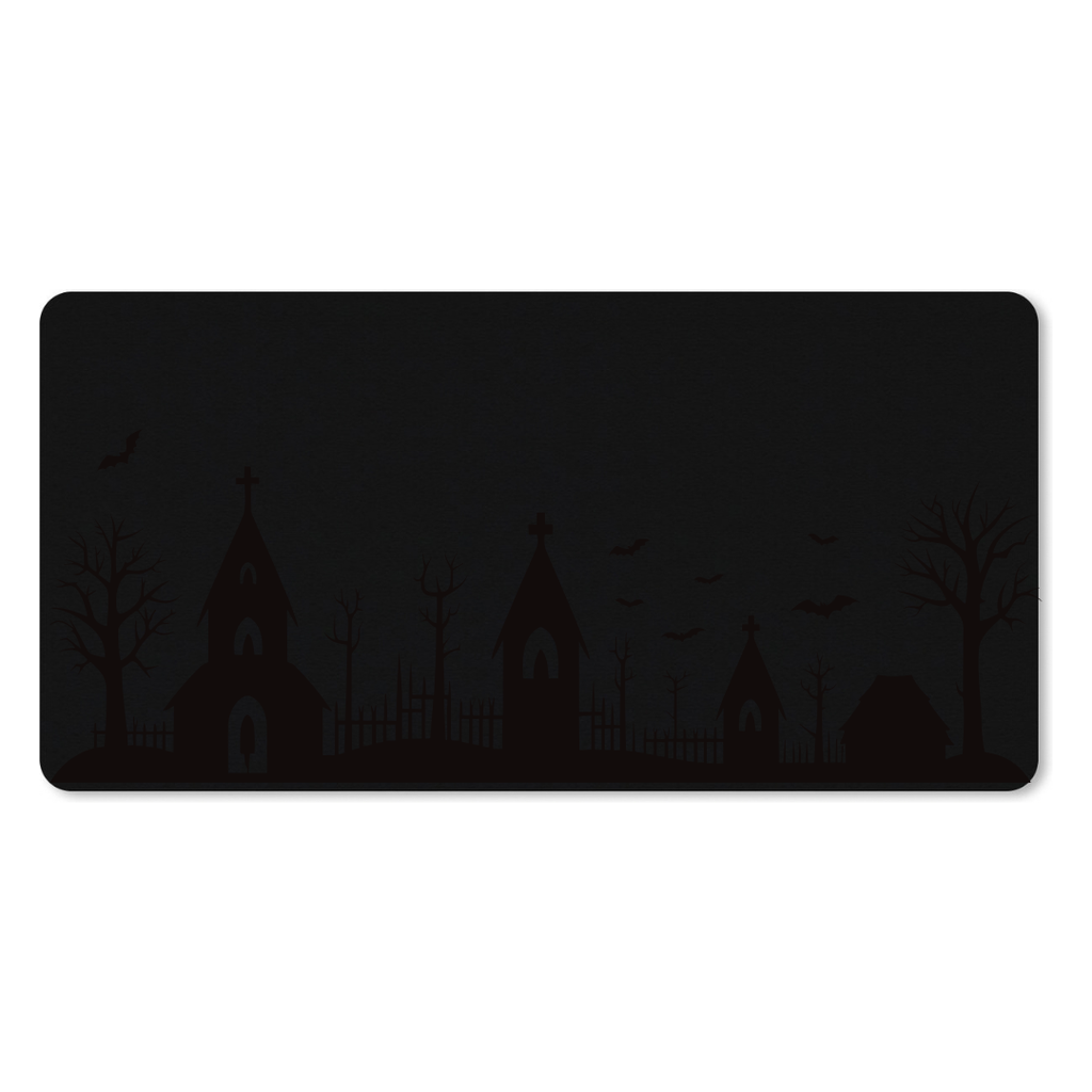Muismat Horror Silhouette (25 x 21 cm (S), Zwart)