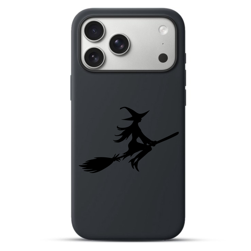 Telefoonhoesje Witch Silhouette (Apple iPhone serie, Zwart)