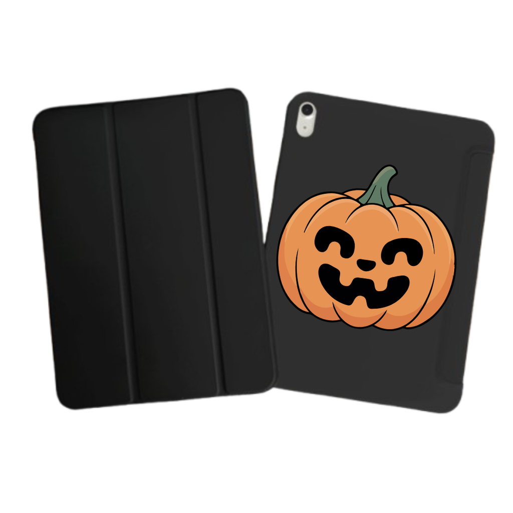 iPad Tablet Hoes Smiling Jack-o'-Lantern Illustration