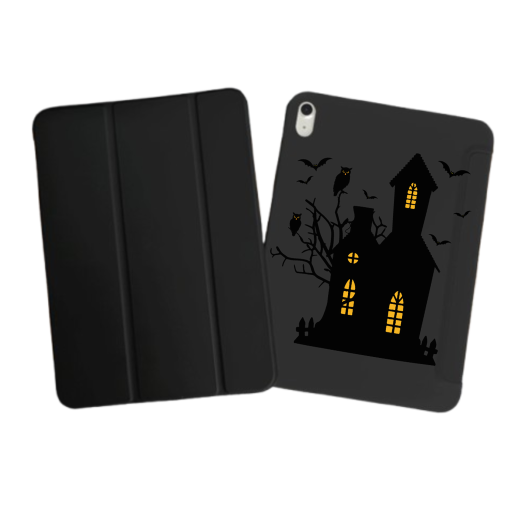 iPad Tablet Hoes Spooky Haunted House at Night