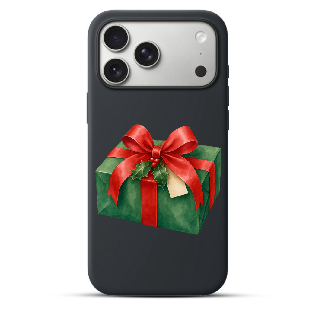 Telefoonhoesje Christmas Gift Box With Holly