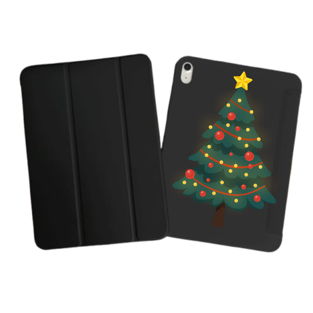 iPad Tablet Hoes Christmas Tree (Samsung Galaxy Tab serie, Zwart)