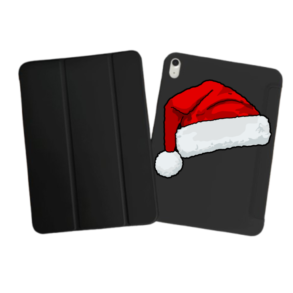 iPad Tablet Hoes Santa Hat Illustration (Samsung Galaxy Tab serie, Zwart)