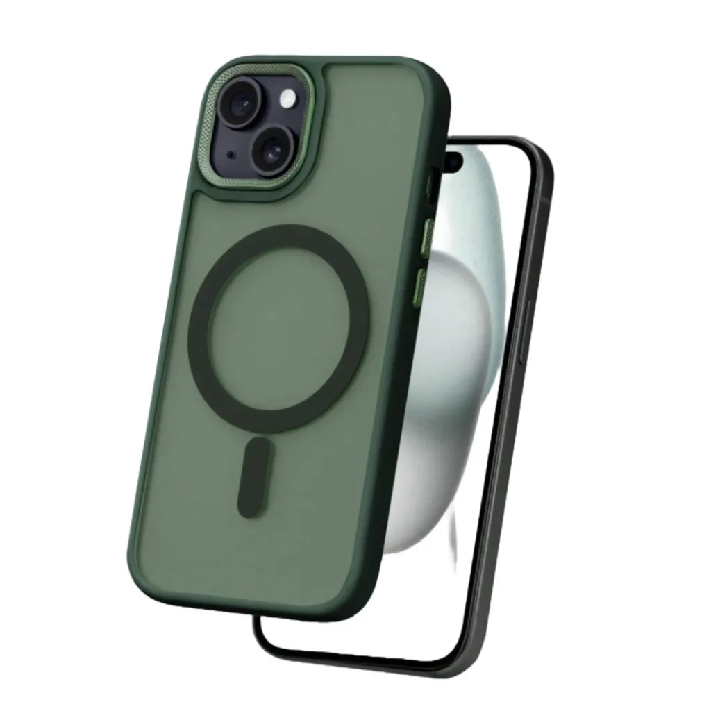 Magnetisch Telefoonhoesje Basic Donkergroen (Apple iPhone serie)