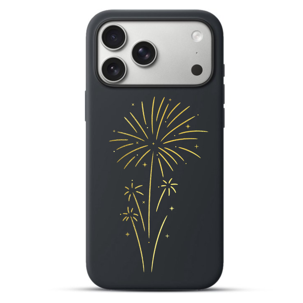 Telefoonhoesje Elegant Gold New Year's Eve Fireworks