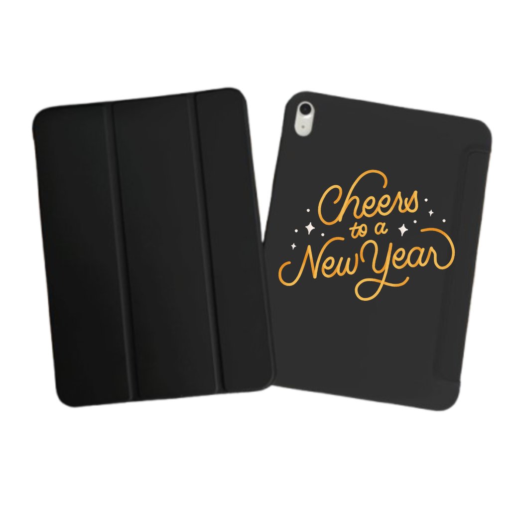 iPad Tablet Hoes Semi Bold Textured New Year Cheers to a New Year