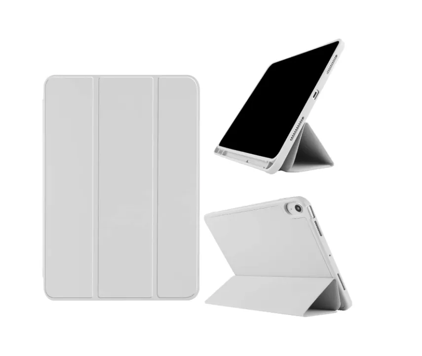 iPad Beschermhoes Basic Lichtgrijs (Met Pengleuf) (Apple Ipad Pro serie)