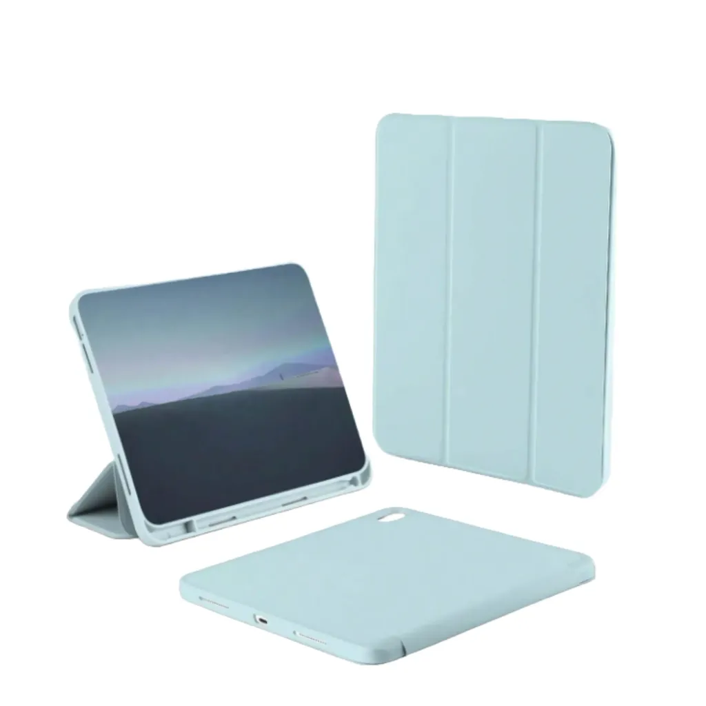 iPad beschermhoes Basic Wit-ijsblauw (Met Pengleuf) (Apple Ipad Pro serie)