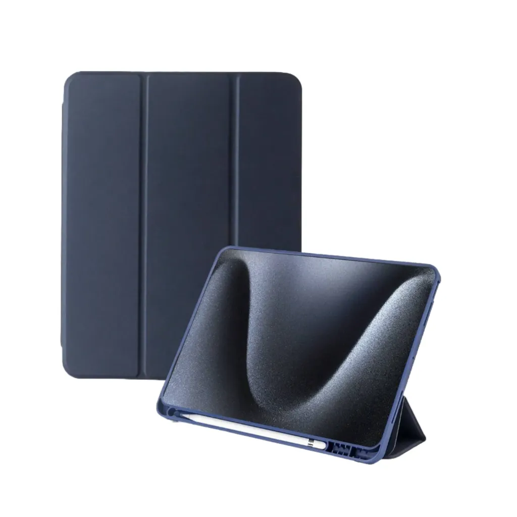 iPad beschermhoes Basic Donkerblauw (Met Pengleuf) (Apple Ipad Pro serie)