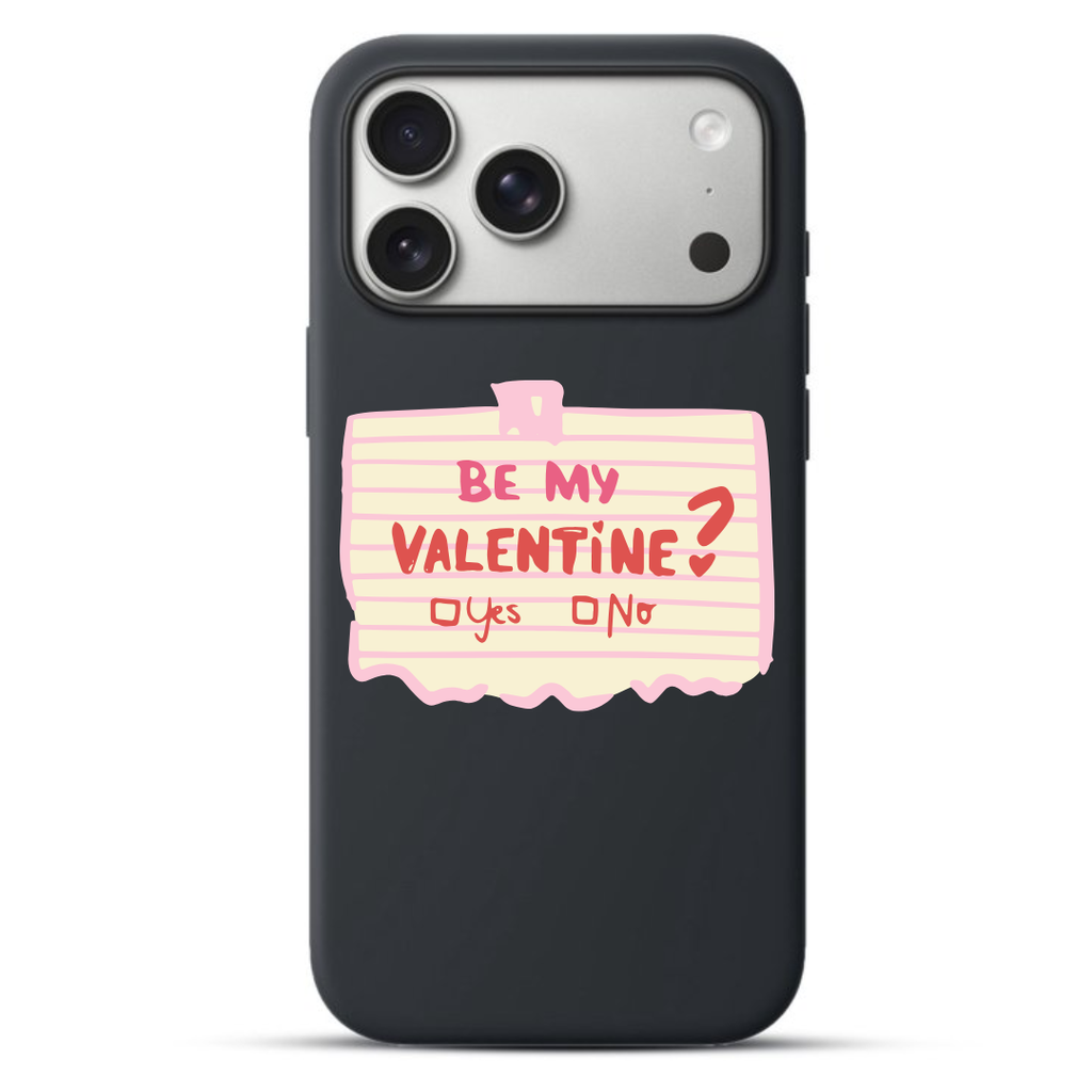 Telefoonhoesje Be My Valentines Typography