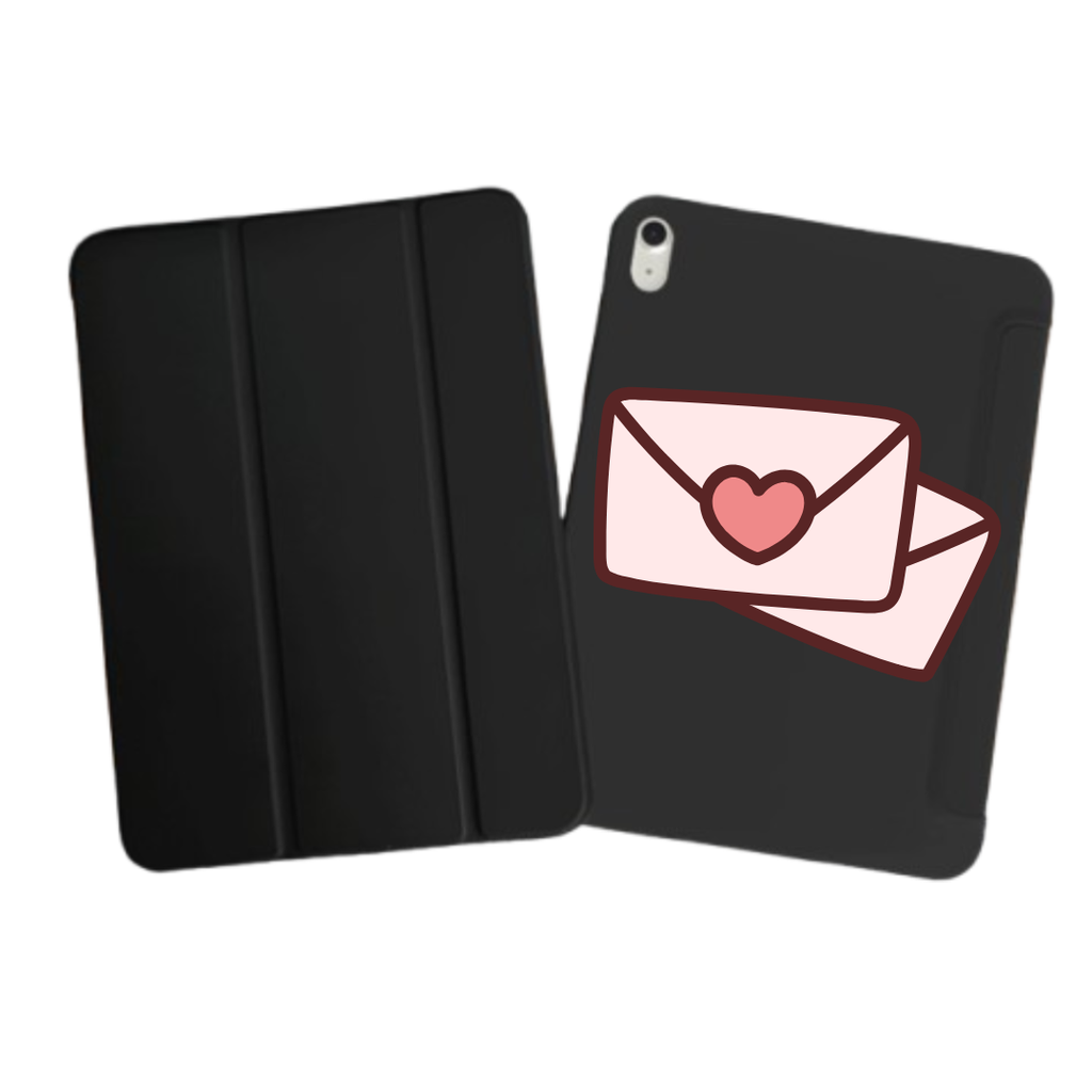 iPad Tablet Hoes Love Letters (Samsung Galaxy Tab serie, Zwart)
