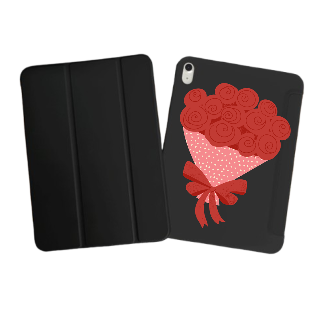 iPad Tablet Hoes Roses Bouquet (Samsung Galaxy Tab serie, Zwart)