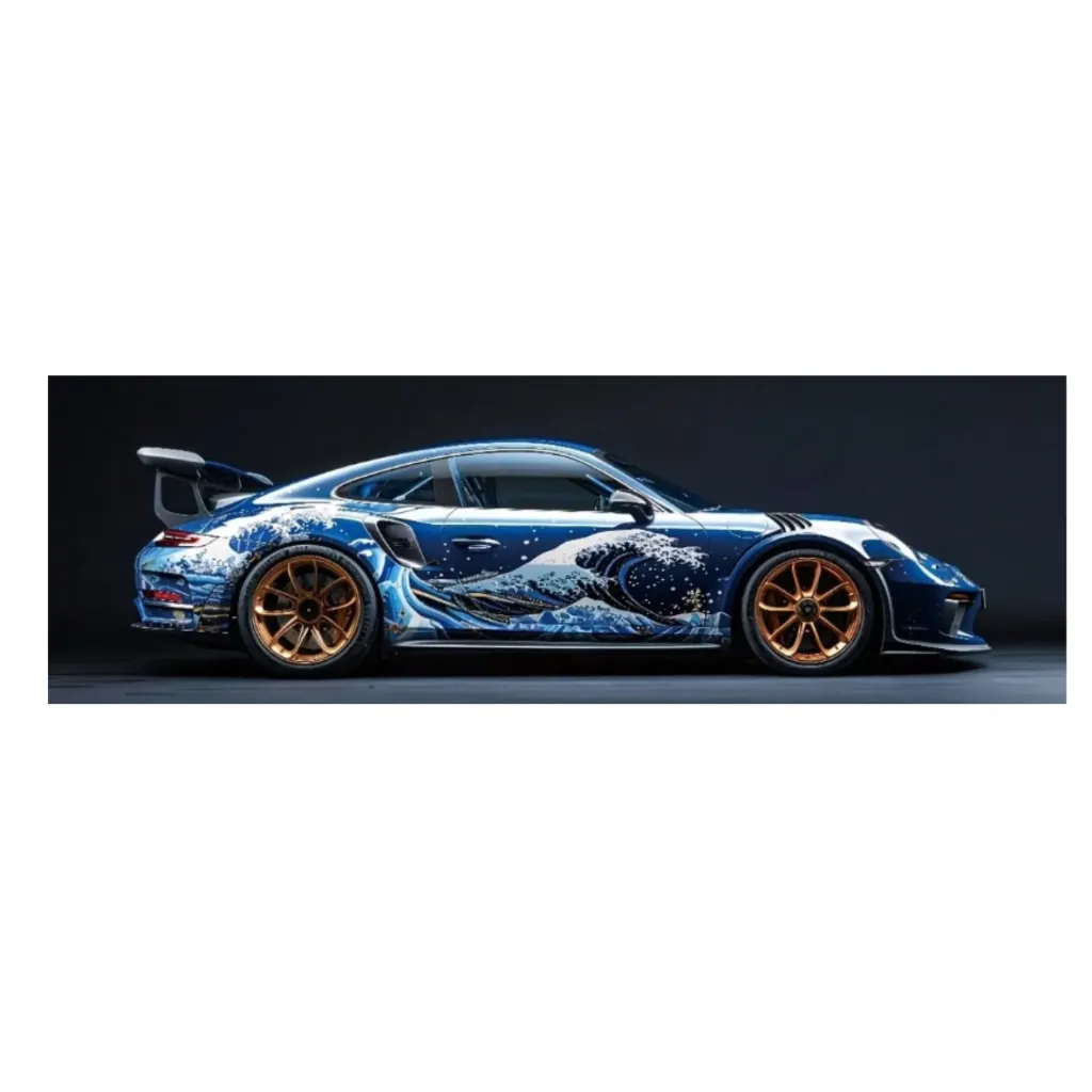 XXL muismat Porsche Ocean Wave Sportwagen Design