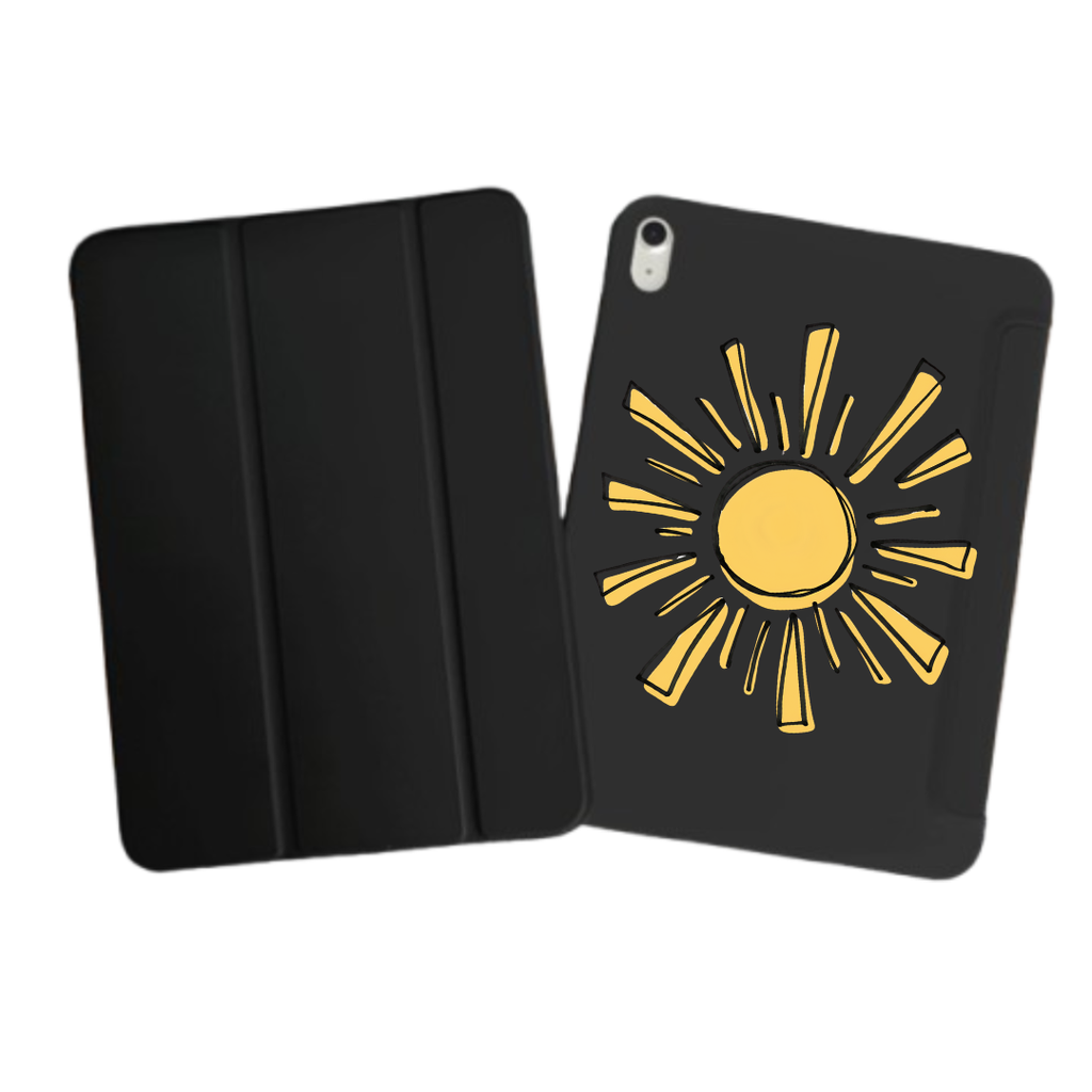 iPad Tablet Hoes Alleluia Sunburst Hand-Drawn Doodle Illustration (Samsung Galaxy Tab serie, Zwart)