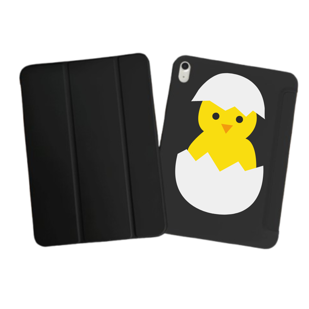 iPad Tablet Hoes Chick in Cracked Egg (Samsung Galaxy Tab serie, Zwart)