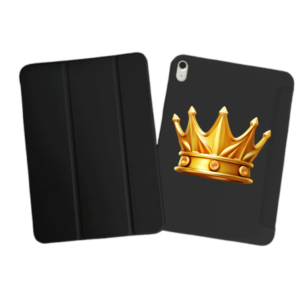 iPad Tablet Hoes Golden Crown (Samsung Galaxy Tab serie, Zwart)