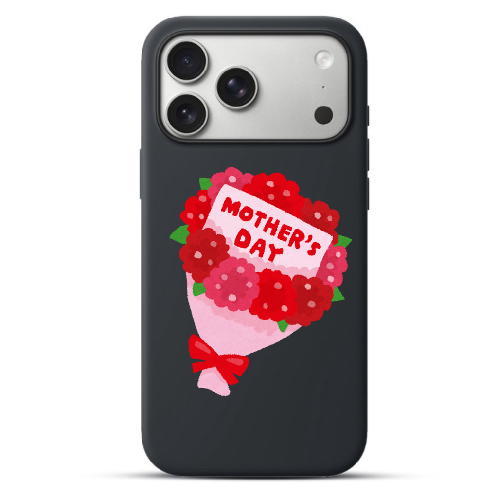 Telefoonhoesje Carnation Bouquet (Apple iPhone serie, Zwart)