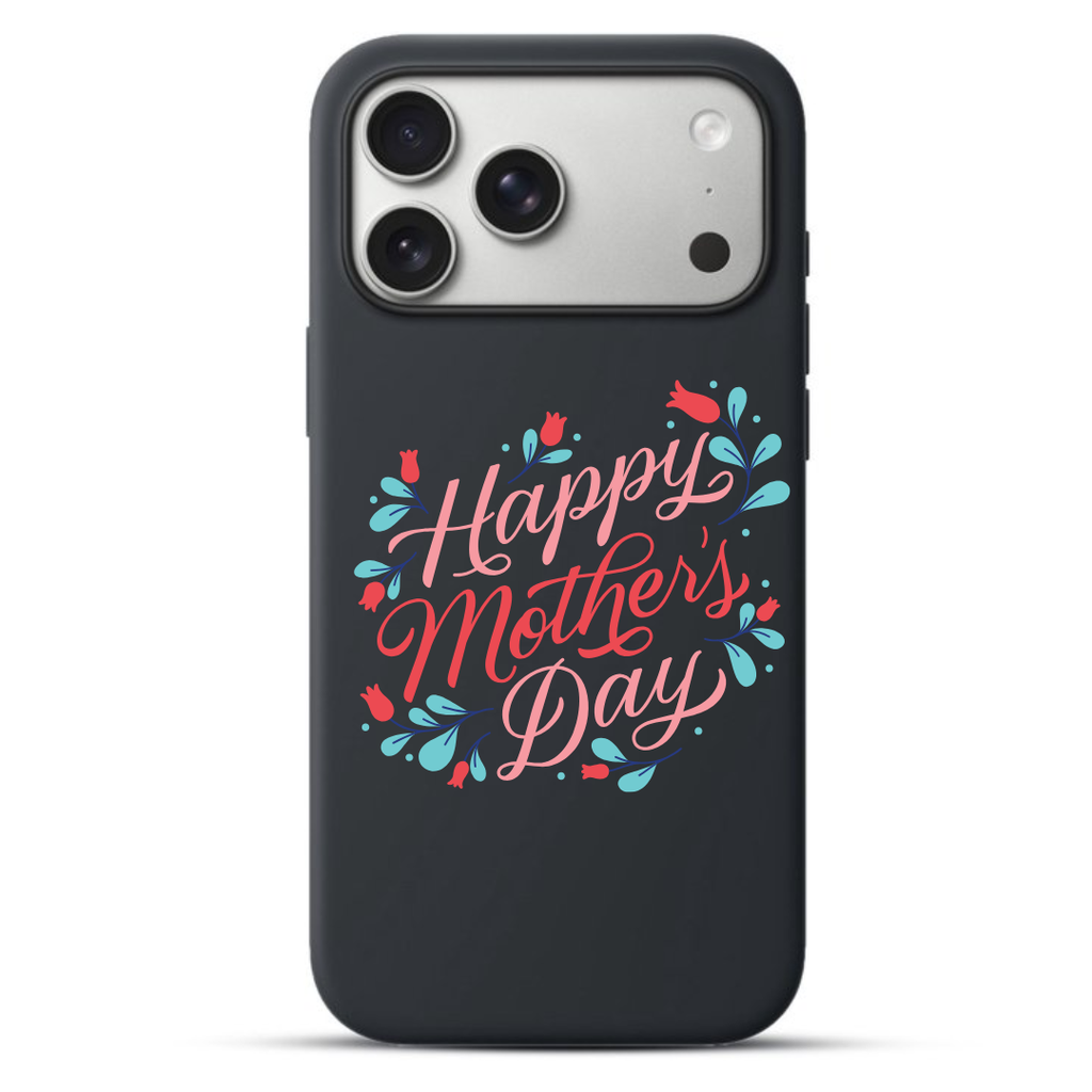 Telefoonhoesje Cursive Happy Mother's Day Typography