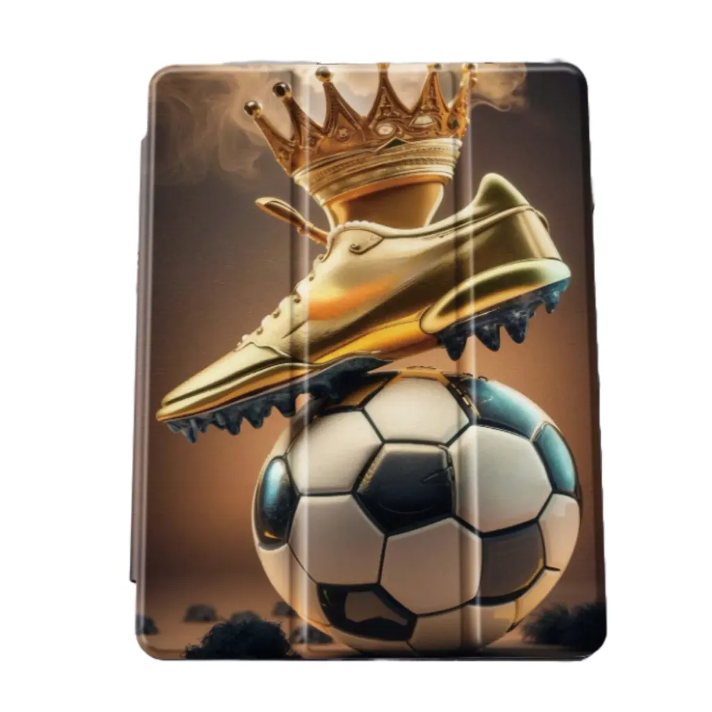 iPad/Tablet Beschermhoes Voetbal Thema Goud/Brons (Samsung Galaxy Tab serie)