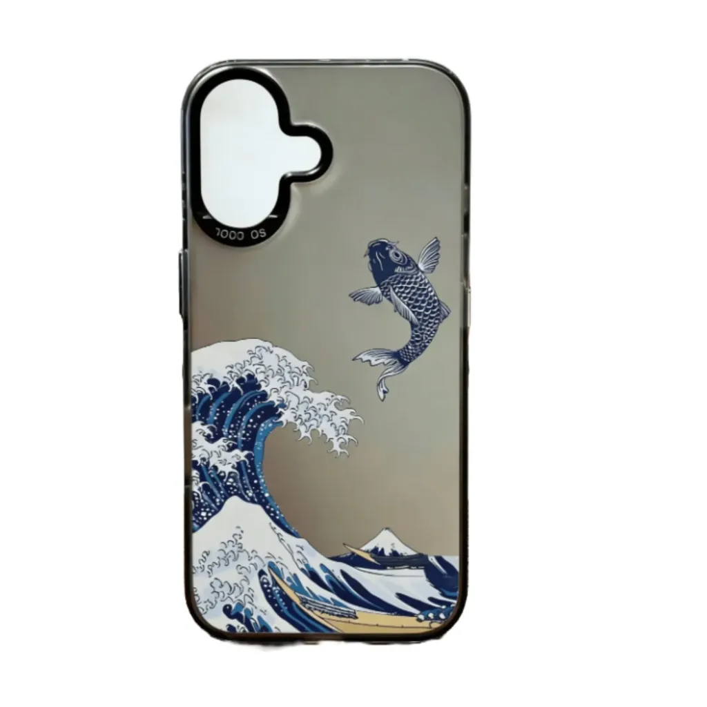 Telefoonhoesje Ukiyo-E Wave & Koi Fish (Apple iPhone serie)