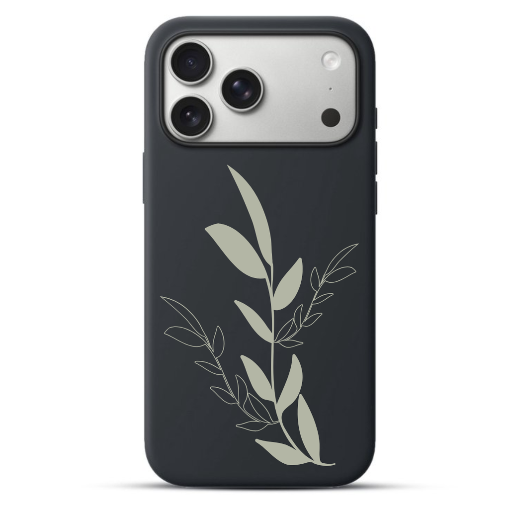 Telefoonhoesje Minimal Vector Design (Apple iPhone serie, Zwart)