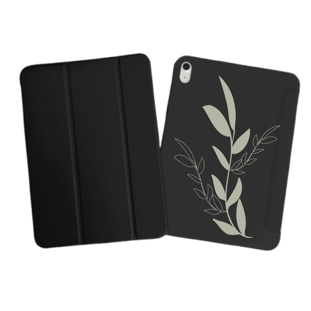 iPad Tablet Hoes Minimal Vector Design (Samsung Galaxy Tab serie, Zwart)