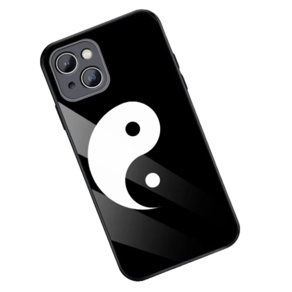 Telefoonhoesje Yin Yang Glas (Apple iPhone serie)