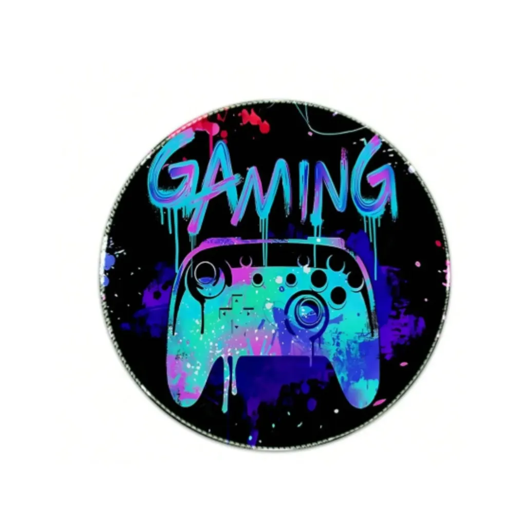 Muismat Gaming Klein Rond Neon Veel Kleurig
