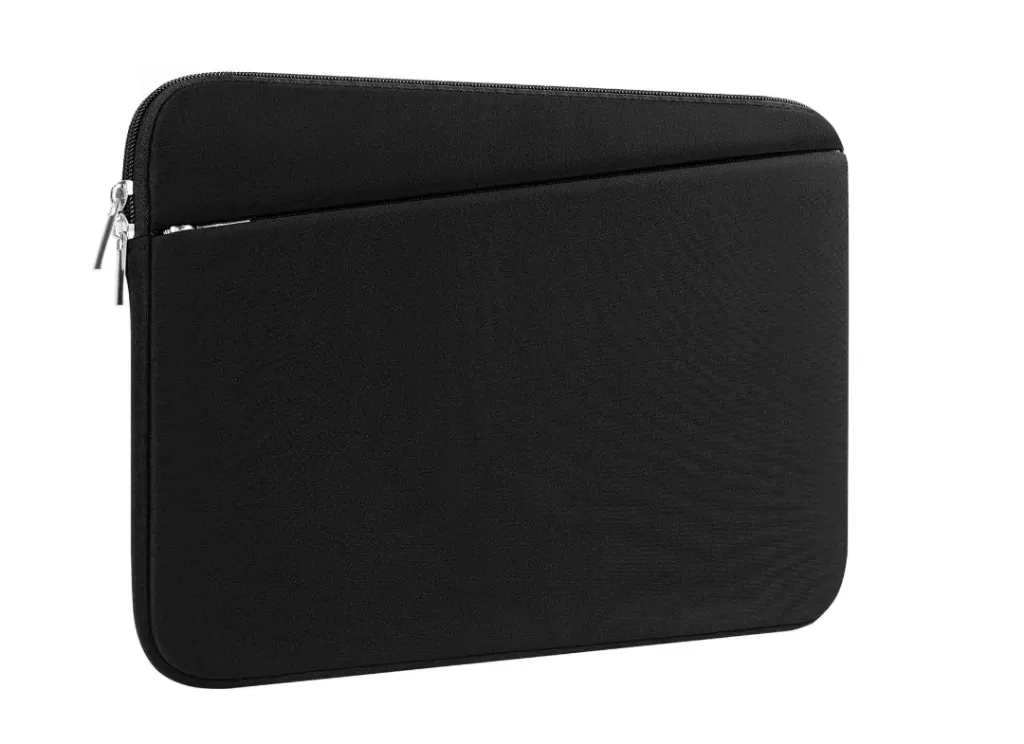 Laptophoes Basic Zwart (Met Voorvak) (13 inch)