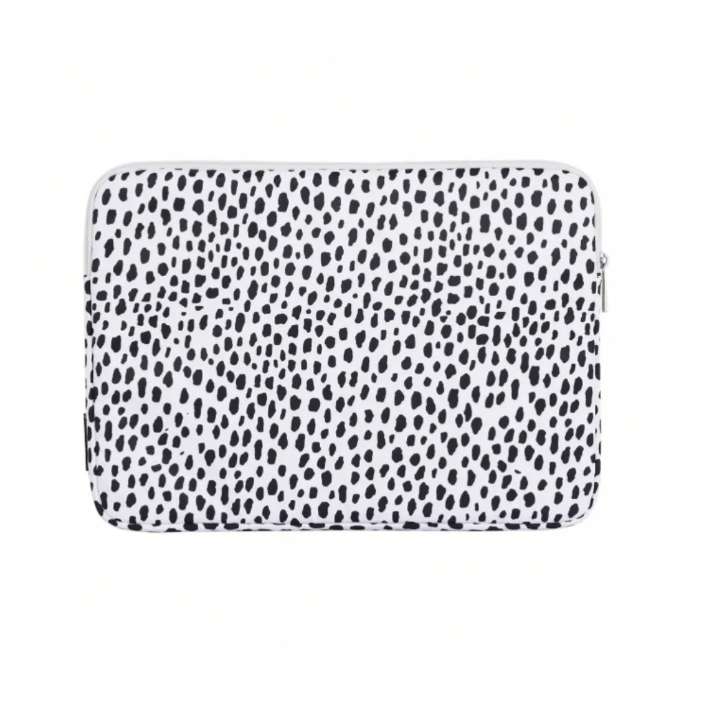 Laptophoes Kleurrijk Witte Panterprint (13 inch)