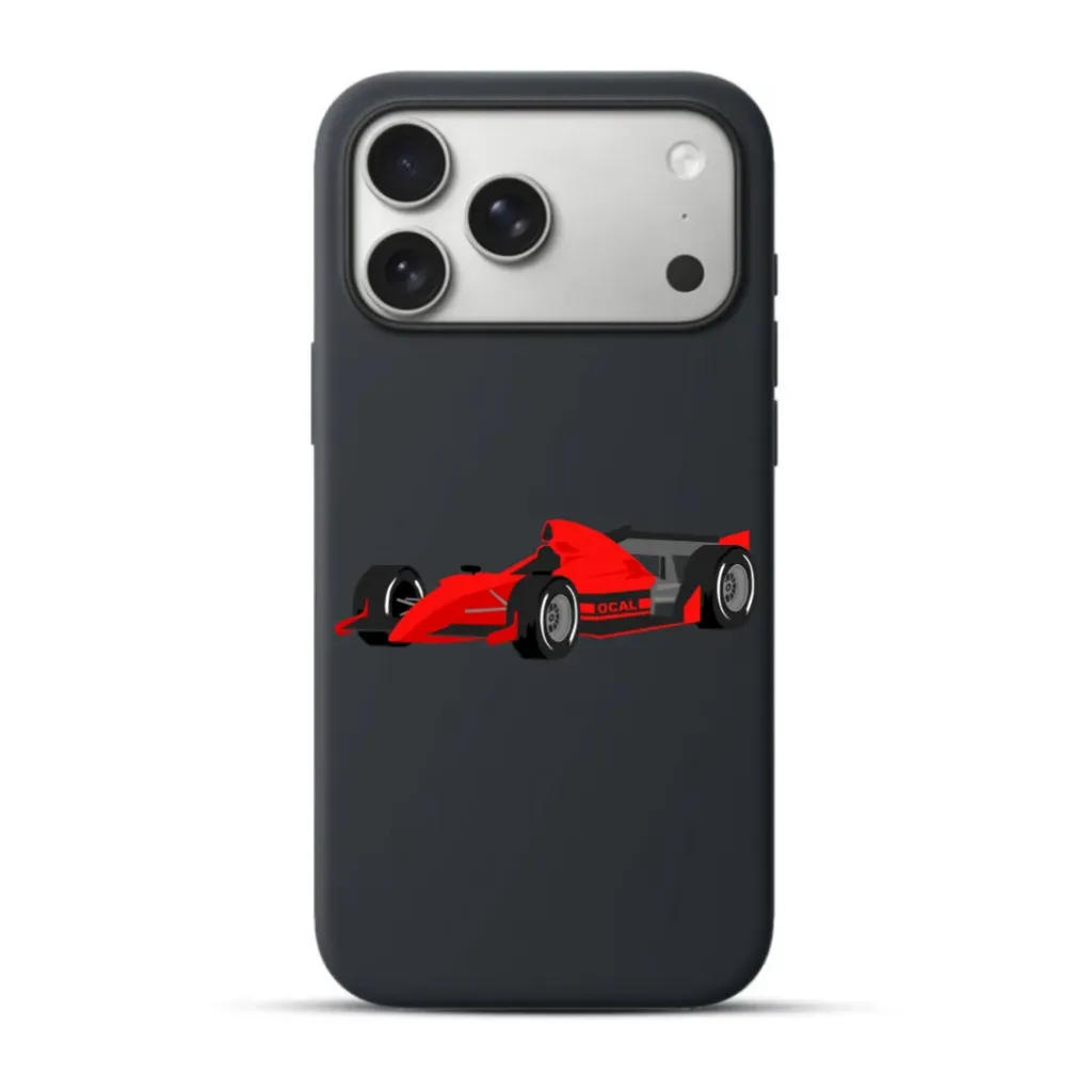 Telefoonhoesje Formula One Racing Car (Apple iPhone serie, Zwart)