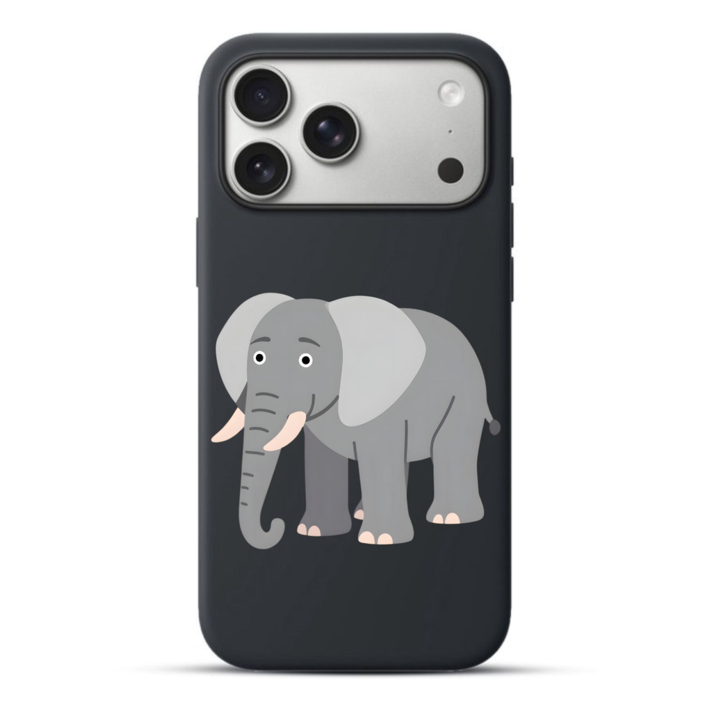 Telefoonhoesje Elephant (Apple iPhone serie, Zwart)