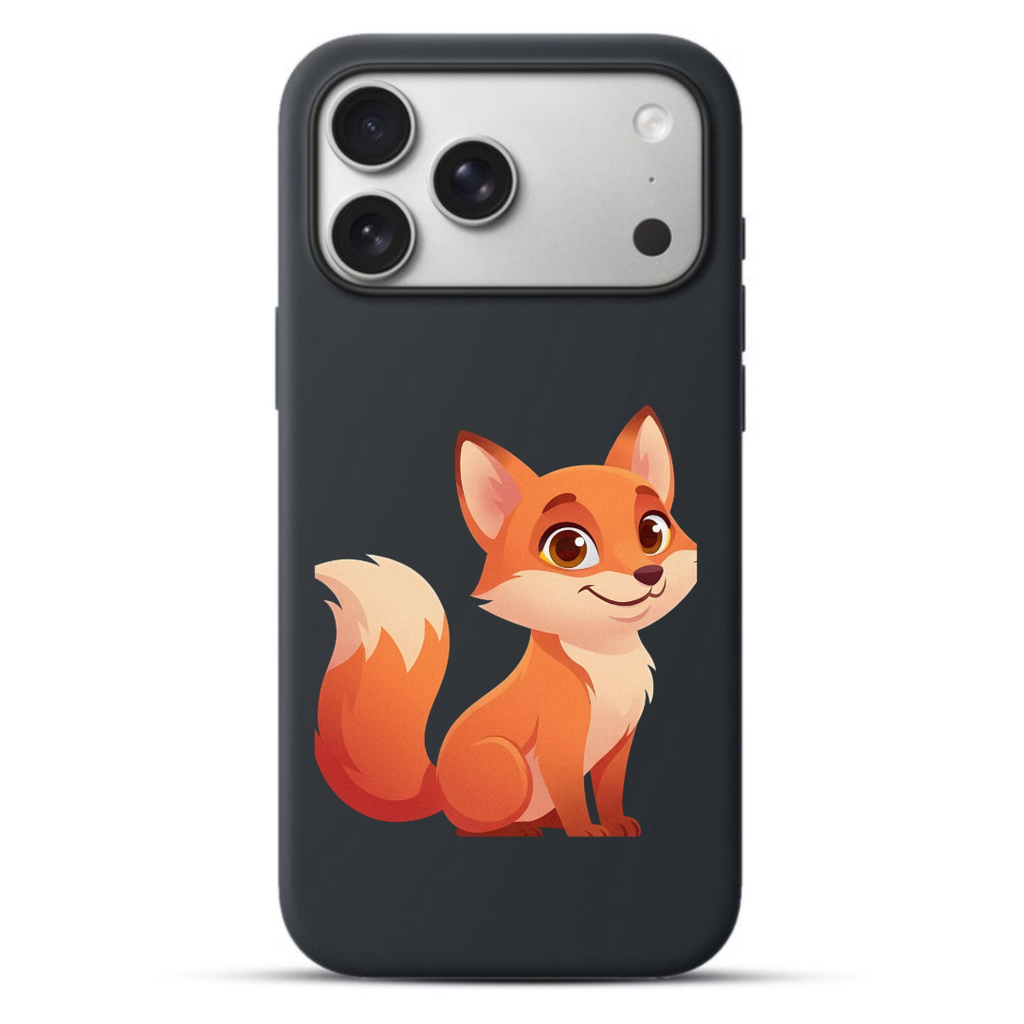 Telefoonhoesje Fox (Apple iPhone serie, Zwart)