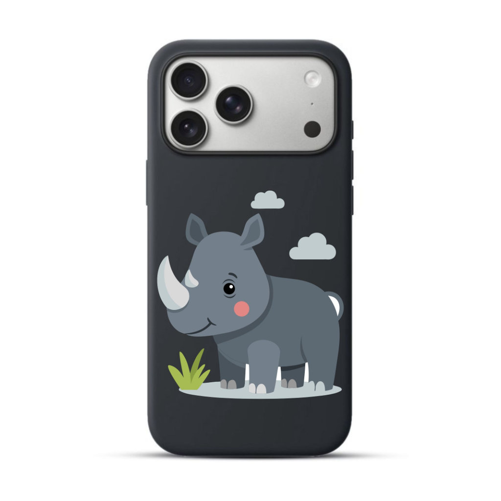 Telefoonhoesje Rhinoceros (Apple iPhone serie, Zwart)