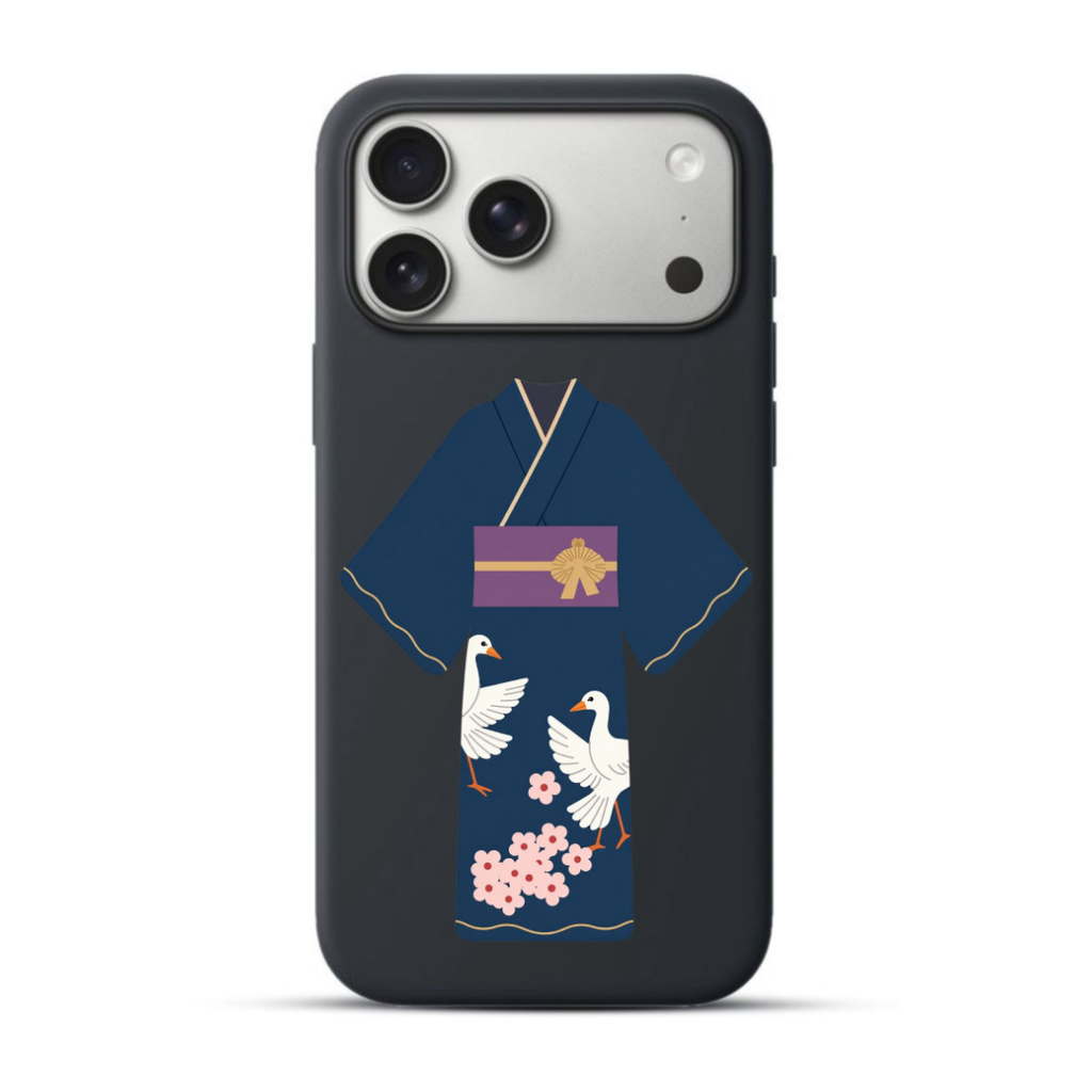 Telefoonhoesje Japanese Dress (Apple iPhone serie, Zwart)