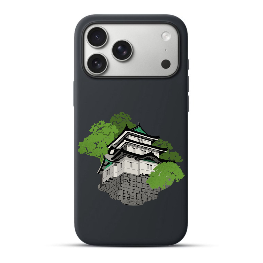 Telefoonhoesje Japanese Landmark Imperial Tokyo (Apple iPhone serie, Zwart)