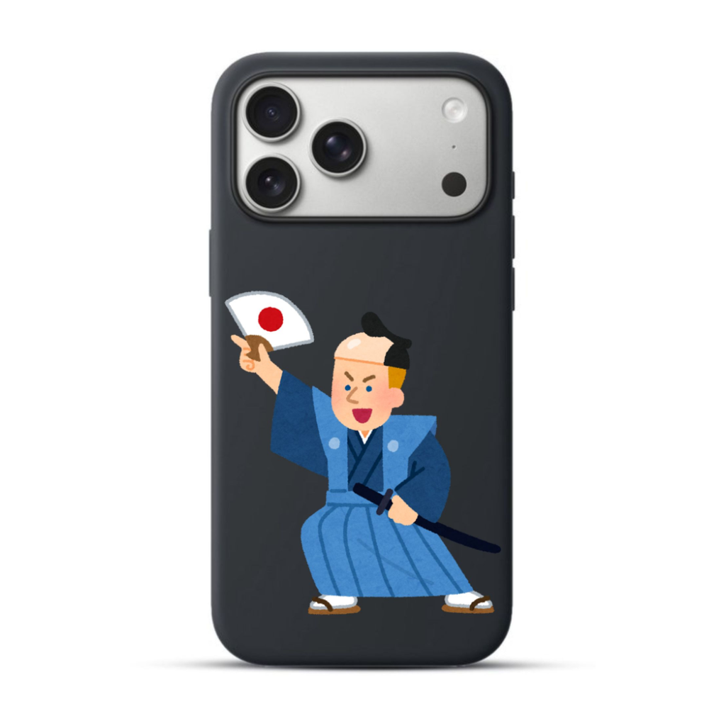 Telefoonhoesje Western Man in Traditional Japanese Attire