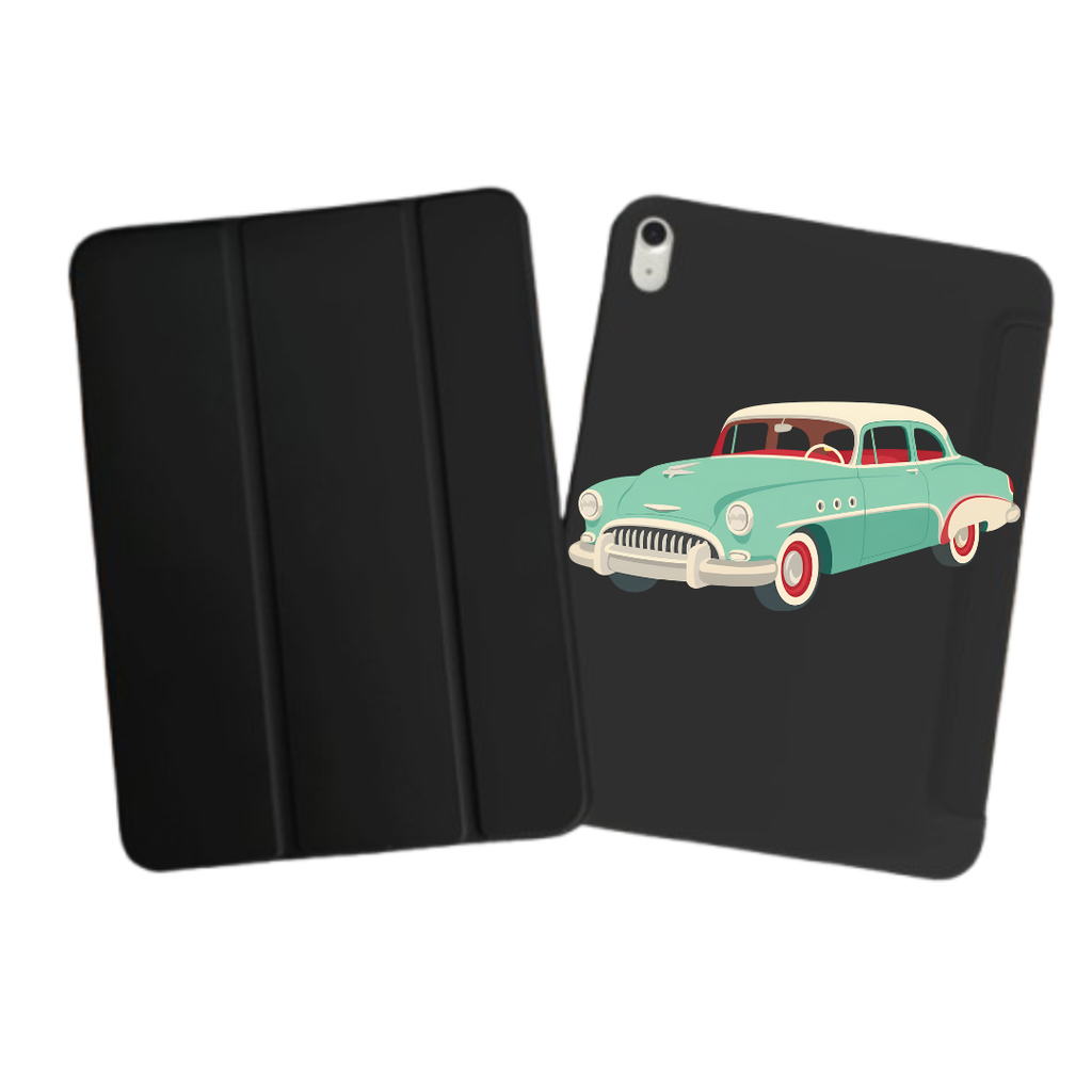 iPad Tablet Hoes Vintage Car Illustration