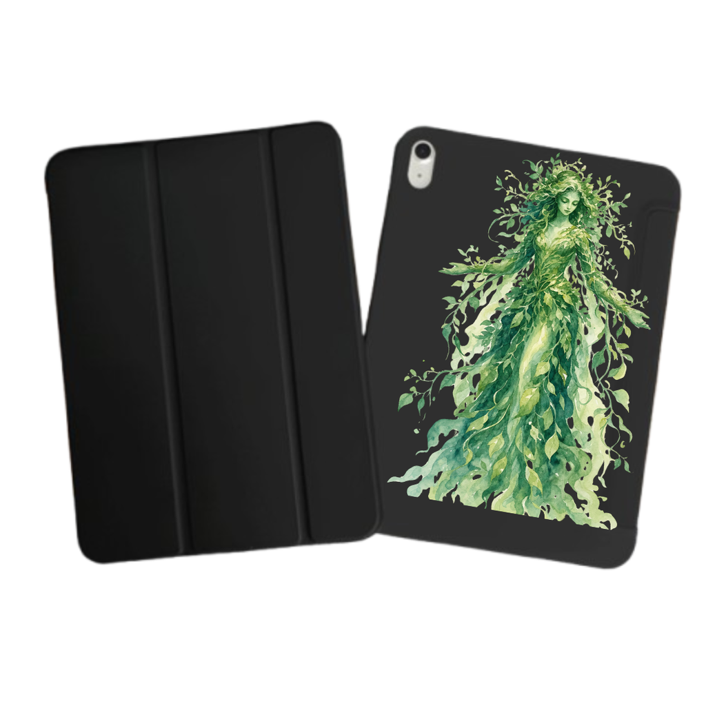 iPad Tablet Hoes Green Spirit (Samsung Galaxy Tab serie, Zwart)