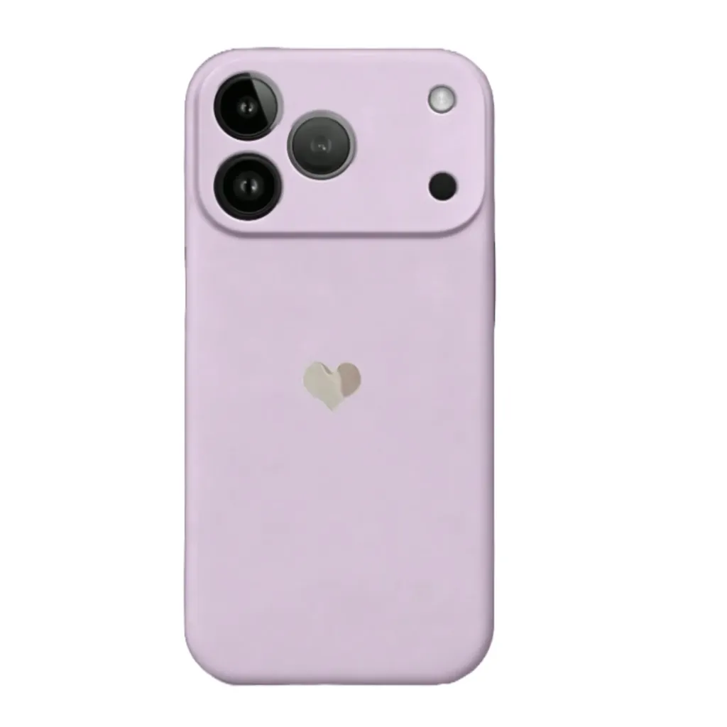 Basic Telefoonhoesje Paars (Met Hartje)