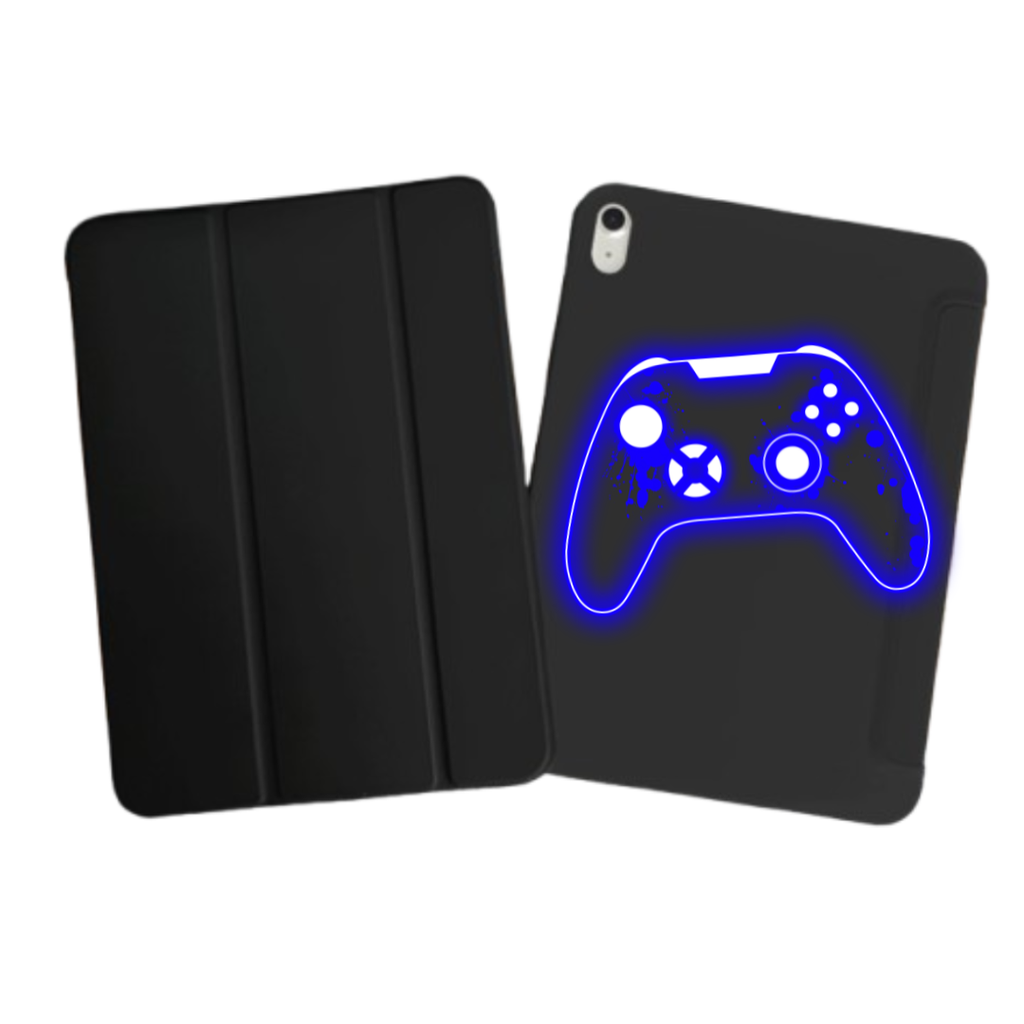 iPad Tablet Hoes Neon Blue Game Controller