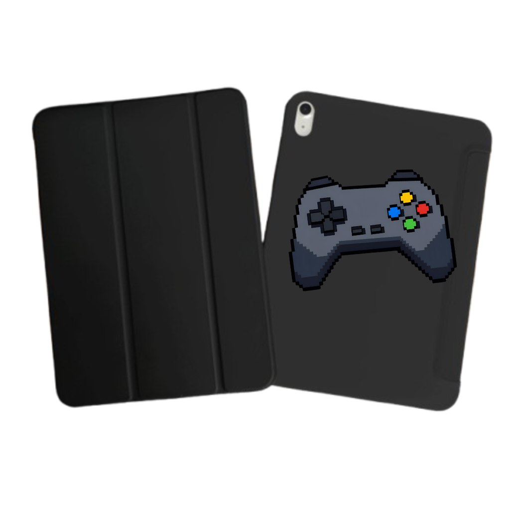 iPad Tablet Hoes Pixel Art Game Controller (Samsung Galaxy Tab serie, Zwart)