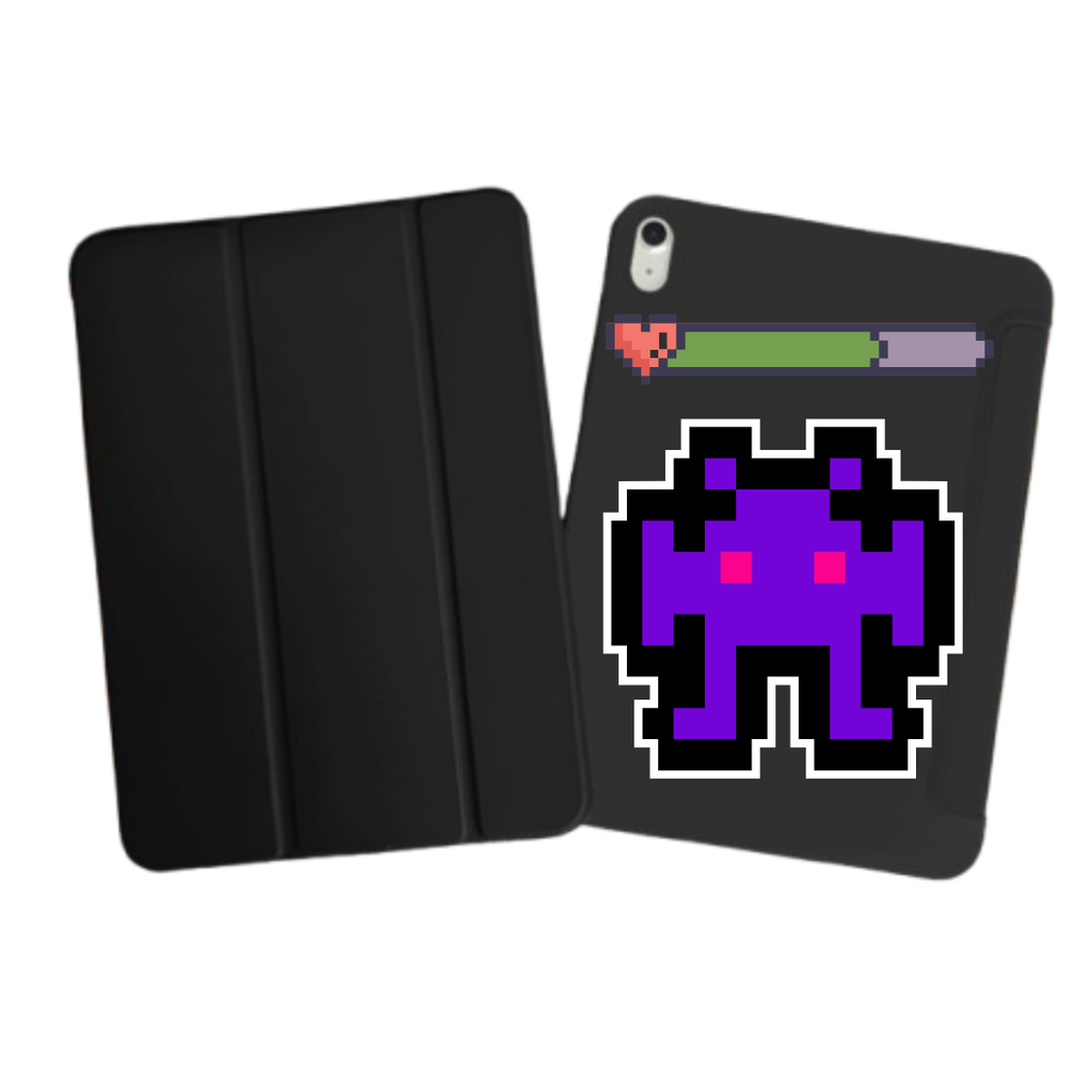 iPad Tablet Hoes Pixel Gaming (Samsung Galaxy Tab serie, Zwart)