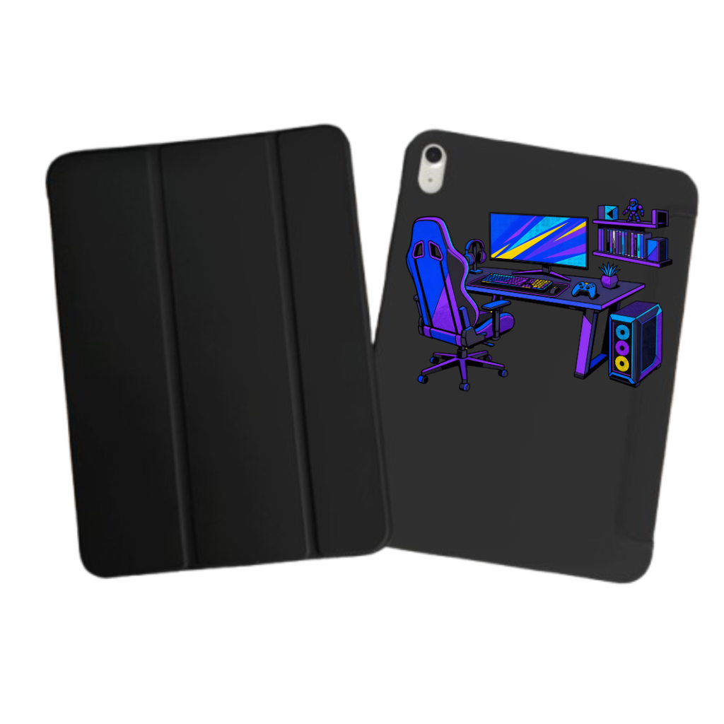 iPad Tablet Hoes Pop Art Gaming Room (Samsung Galaxy Tab serie, Zwart)