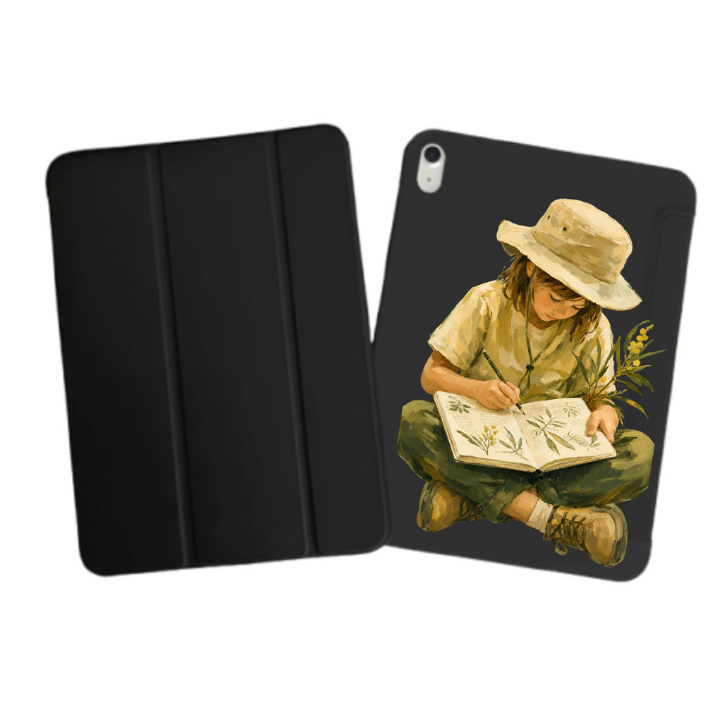 iPad Tablet Hoes Student Nature Journaling (Samsung Galaxy Tab serie, Zwart)