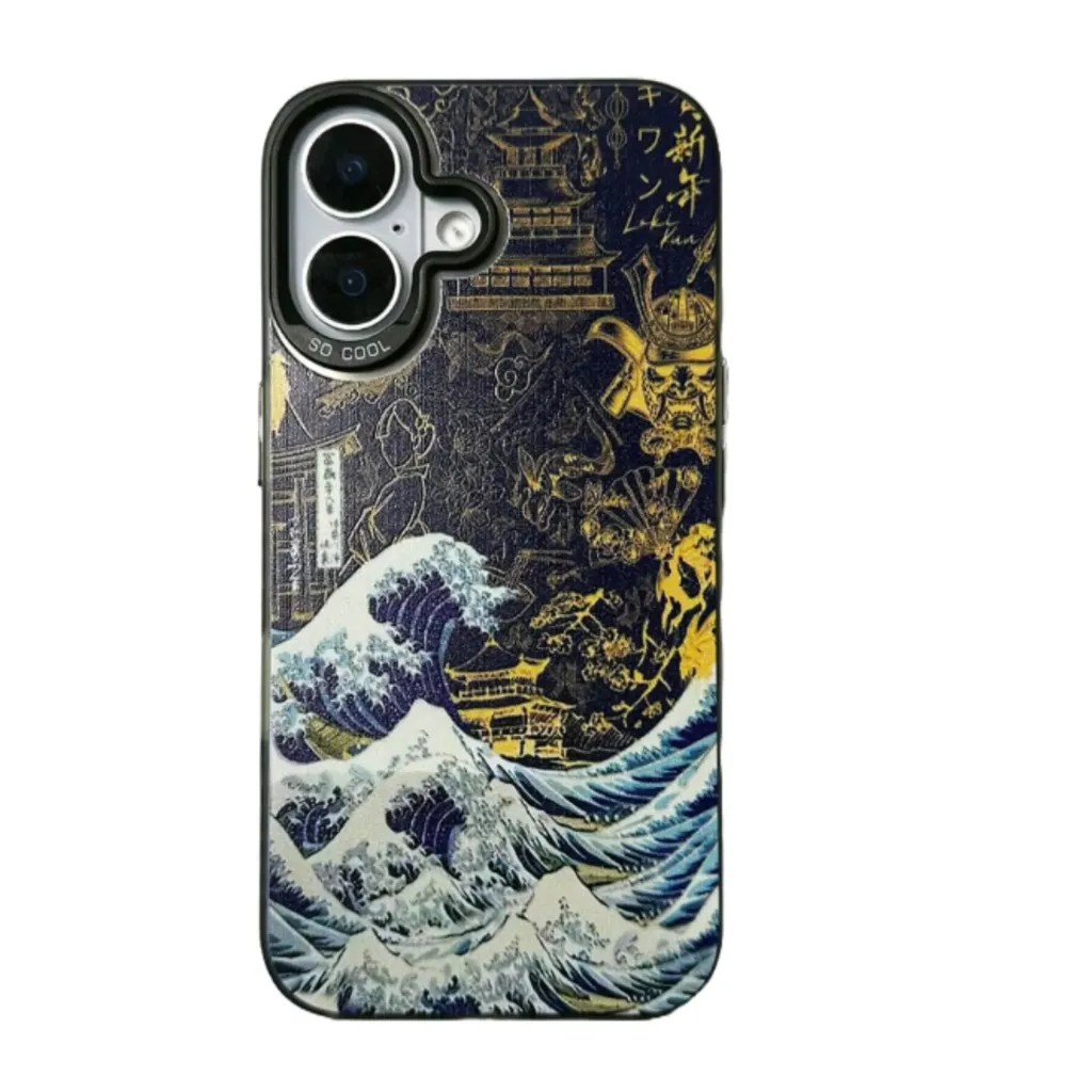 Telefoonhoesje Holografisch Golfpatroon (Apple iPhone serie)