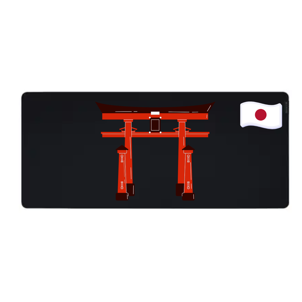 Muismat Itsukushima Shrine (25 x 21 cm (S), Zwart)