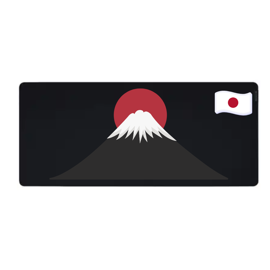 Muismat Mount Fuji (25 x 21 cm (S), Zwart)
